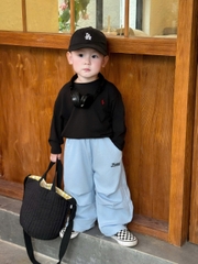 cb406- Combo 3 quần gió lót lưới thêu chữ trẻ em