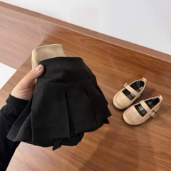 Cb406-Combo 2 chân váy xếp ly ngắn bé gái có lót quần