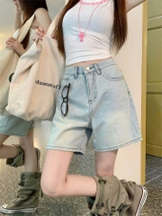 QUAN039- quần jeans ngố xanh ghi  hàng nhà máy full tem