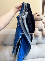 cb405- combo 5 quần cotton zip màu xanh than mềm mượt