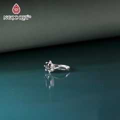 Nhẫn bạc đính đá thiên nhiên