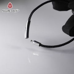 Vòng lu obsidian nhám lục tự