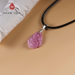 Mặt dây chuyền hồ ly Ruby Nam Phi 14x20mm