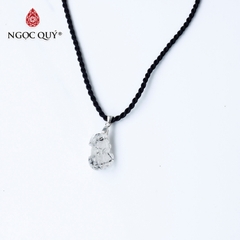 Mặt dây chuyền tỳ hưu đá thạch anh tóc đen