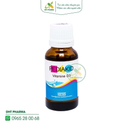 PEDIAKID Vitamin D3 hỗ trợ tăng hấp thu canxi, hỗ trợ duy trì phát triển xương và răng ở trẻ nhỏ (Hộp 20ml)