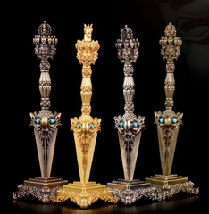 Đao Kim Cang Phurba Đồng Vàng  22CM Vajrakilaya