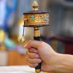 Kinh luân đồng cầm tay thực hành loại cao cấp (Kiểu chữ xanh)