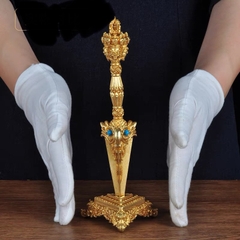 Đao Kim Cang Phurba Đồng Vàng  22CM Vajrakilaya