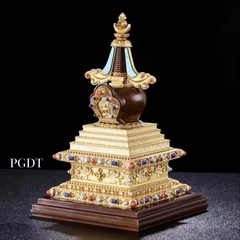 Bảo Tháp Giác Ngộ Bằng Đồng Nguyên Chất