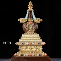 Bảo Tháp Giác Ngộ Bằng Đồng Nguyên Chất