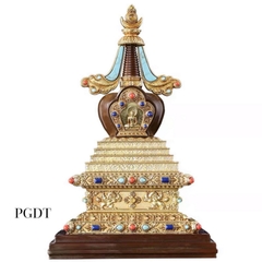 Bảo Tháp Giác Ngộ Bằng Đồng Nguyên Chất