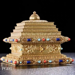 Bảo Tháp Giác Ngộ Bằng Đồng Nguyên Chất