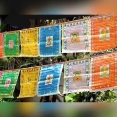 CỜ CẦU NGUYỆN - CỜ LUNGTA NGỰA GIÓ 3.5 mét 10 lá