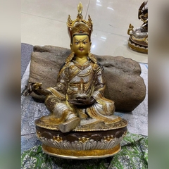LIÊN HOA SINH KIM CƯƠNG THƯỢNG SƯ- bằng đồng Nepal 33cm