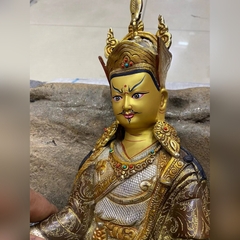 LIÊN HOA SINH KIM CƯƠNG THƯỢNG SƯ- bằng đồng Nepal 33cm