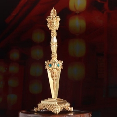 Đao Kim Cang Phurba Đồng Vàng  22CM Vajrakilaya