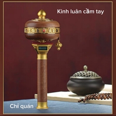 Kinh Luân gỗ cầm tay tích hợp đếm biến số tự động