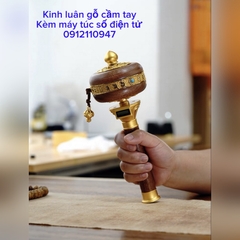 Kinh Luân gỗ cầm tay tích hợp đếm biến số tự động