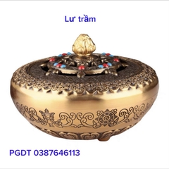 Lư Trầm Bình Bát Khắc Hoa Văn Tám Tướng Cát Tường