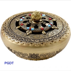 Lư Trầm Bình Bát Khắc Hoa Văn Tám Tướng Cát Tường