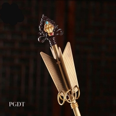 MŨI TÊN CHIÊU TÀI bằng đồng (thu hút linh khí, may mắn, tài bảo)