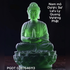 PHẬT DƯỢC SƯ kiểu Tịnh Độ bằng đá liuli