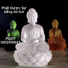 PHẬT DƯỢC SƯ kiểu Tịnh Độ bằng đá liuli
