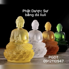 PHẬT DƯỢC SƯ kiểu Tịnh Độ bằng đá liuli