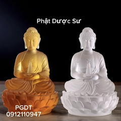PHẬT DƯỢC SƯ kiểu Tịnh Độ bằng đá liuli