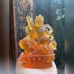 TÀI BẢO THIÊN VƯƠNG bằng đá liuli cao 12cm