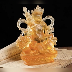 TÀI BẢO THIÊN VƯƠNG bằng đá liuli cao 12cm