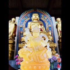 TÀI BẢO THIÊN VƯƠNG bằng đá liuli cao 12cm