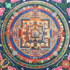 TRANH THANGKA MANDALA KALACHARKA LỚN