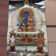 Tranh Thangka Phật Dược Sư - Tranh Thêu
