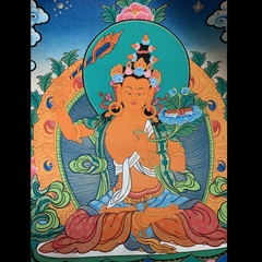 Tranh Thangka Văn Thù 1 - Tranh Vẽ Tay