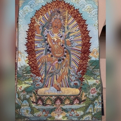 Tranh Thangka Kim Cương Hợi Mẫu - tranh thêu