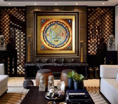 Tranh thangka Mandala Kalacharka