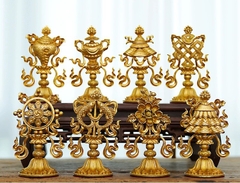 Bát kiết tường đồng cỡ bé (Tám Tướng Cát Tường- Bát Bửu)