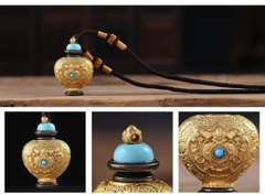 Gau bảo bình đựng thuốc pháp đeo cổ