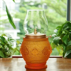 Đèn dầu liuli Bát Kiết Tường