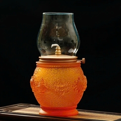 Đèn dầu liuli Bát Kiết Tường