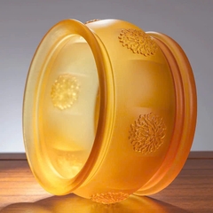 Lư Hương Bảo Liên Đăng bằng đá lưu ly