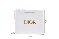 Túi Giấy Dior Trắng Size Trung 32cm