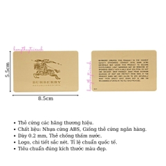 Thẻ Burberry Card Burberry