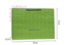 Túi Giấy Gucci Xanh Lá VIP Size Lớn 42cm