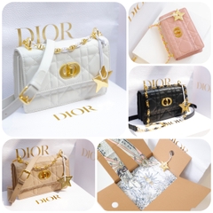 Túi Dior Caro mini Khóa Vàng Size 19cm Có 2 hộp