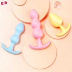 Plug hậu môn Mizz Zee silicone set 3 chiếc chính hãng