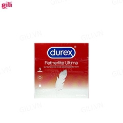 Bao cao su Durex Fetherlite Ultima hộp 3 chiếc siêu mỏng chính hãng