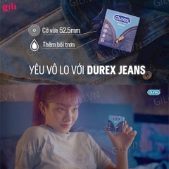 Bao cao su Durex Jeans Easy-On hộp 3 chiếc chính hãng
