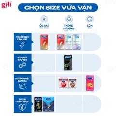 Bao cao su Durex Jeans Easy-On hộp 3 chiếc chính hãng